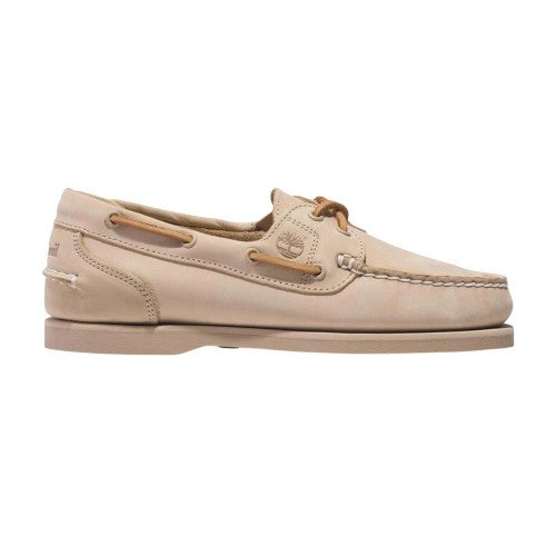 Front - Timberland Mens Classic Leather Boat Shoes