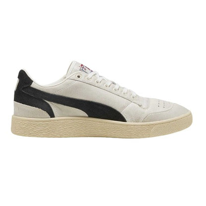 Front - Puma Mens Majesty Suede Low Cut Trainers