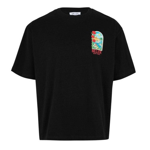Front - Belier Mens St. Tropez Arch Graphic Print T-Shirt