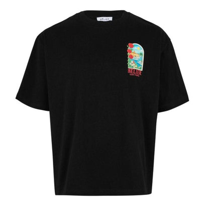 Front - Belier Mens St. Tropez Arch Graphic Print T-Shirt