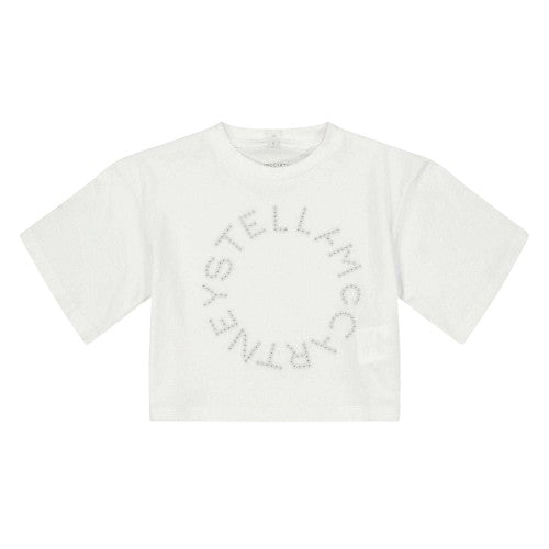 Front - Stella McCartney Girls Cropped Crop Top