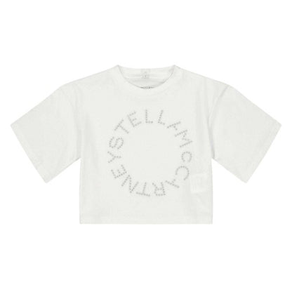 Front - Stella McCartney Girls Cropped Crop Top