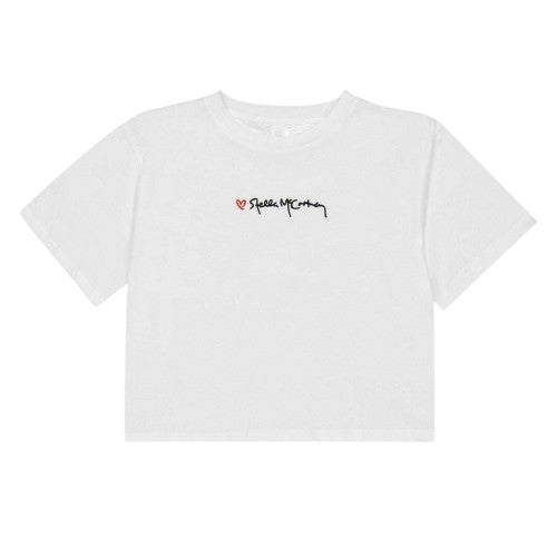 Front - Stella McCartney Girls Logo Crop Top