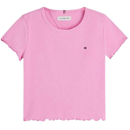 Front - Tommy Hilfiger Girls Crop Top