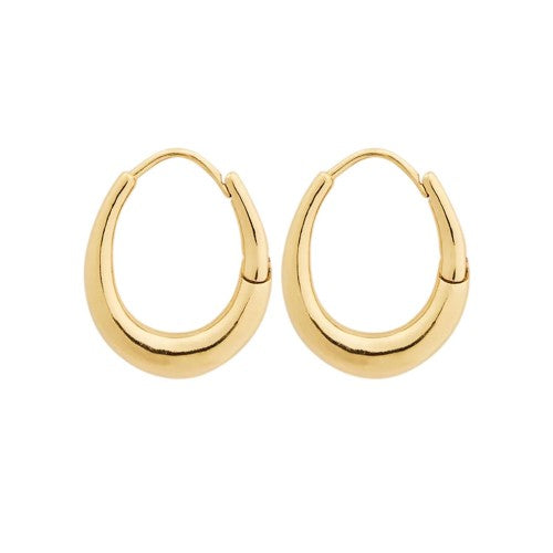 Front - Soeur Womens/Ladies Grande Creole Gold Plated Circular Hoop Earrings