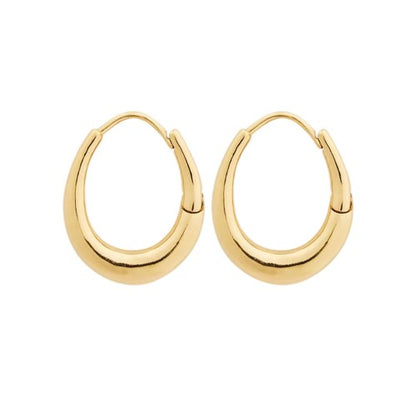 Front - Soeur Womens/Ladies Grande Creole Gold Plated Circular Hoop Earrings