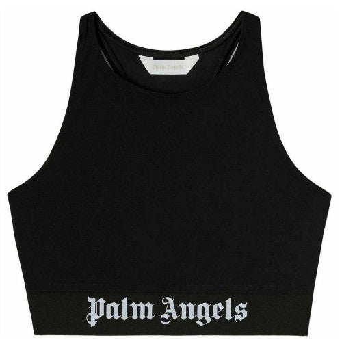 Front - Palm Angels Womens/Ladies Strappy Sport Crop Top