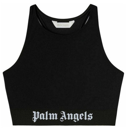 Front - Palm Angels Womens/Ladies Strappy Sport Crop Top