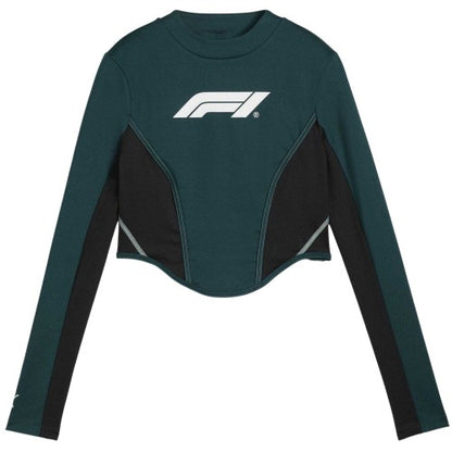 Front - Puma Womens/Ladies Lifestyle Formula 1 Long-Sleeved Corset Top