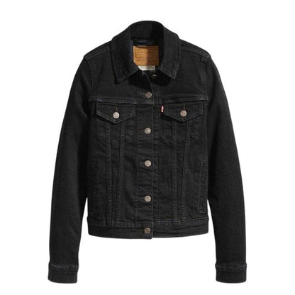 Front - Levis Womens/Ladies Plain Denim Long-Sleeved Trucker Jacket