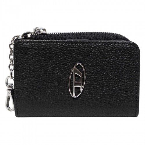 Front - Diesel Wallet Leather Zipped Keyring