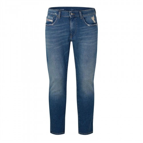 Front - Diesel Mens 2019 D-Strukt Denim Distressed Slim Jeans