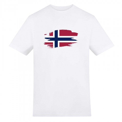 Front - AWD Mens Norway World Cup Flag Short-Sleeved T-Shirt