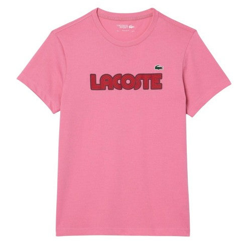 Front - Lacoste Mens Logo Cotton Ultra Dry Sports T-Shirt