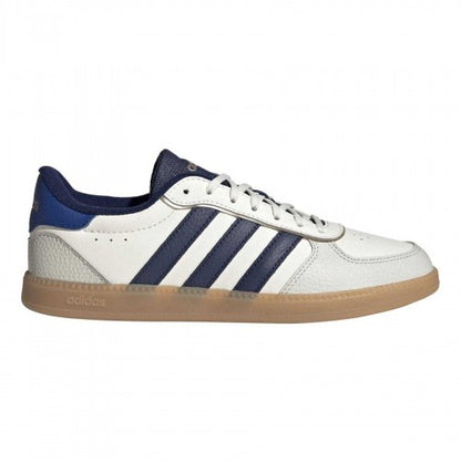 Front - Adidas Womens/Ladies Breaknet 3 Stripes Leather Trainers