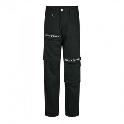 Front - Daily Paper Mens Relaxed Fit Cargo Trousers