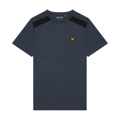 Front - Lyle & Scott Mens Branded Shoulder T-Shirt