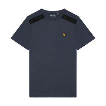 Front - Lyle & Scott Mens Branded Shoulder T-Shirt