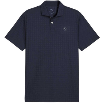 Front - Puma Mens Mattr Houndstooth Performance Polo Shirt