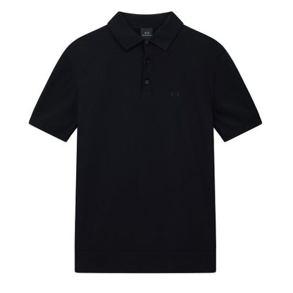 Front - Armani Exchange Mens Knitted Polo Shirt