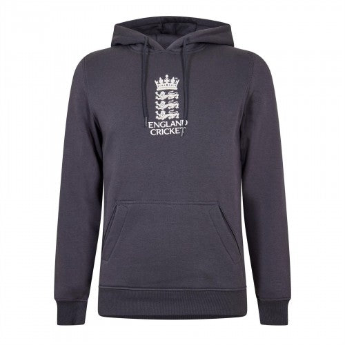 Front - Castore Mens England Cricket Performance Drawstring Hoodie