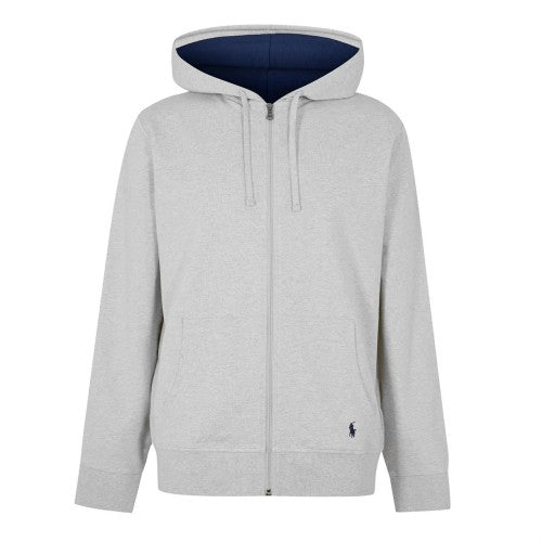 Front - Ralph Lauren Mens Polo Embroidered Logo Full Zip Hoodie