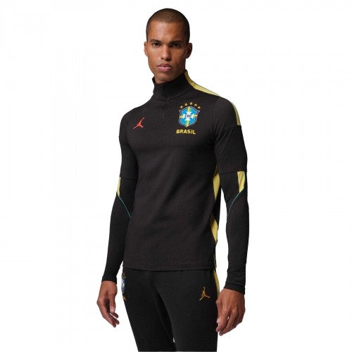 Front - Nike Unisex Adult 2026 Brazil Athletic Training Track Top