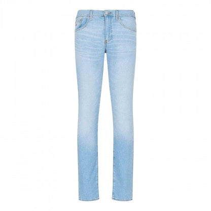 Front - Armani Exchange Mens Cotton Twill Slim Jeans