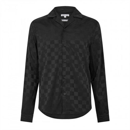 Front - Belier Mens Squares Jacquard Shirt