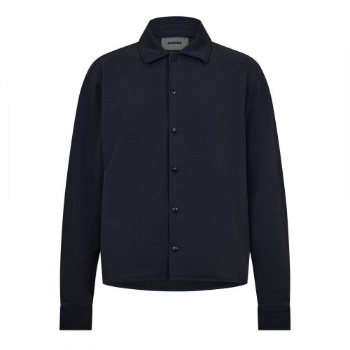 Front - Guess Mens Achille Plain Overshirt