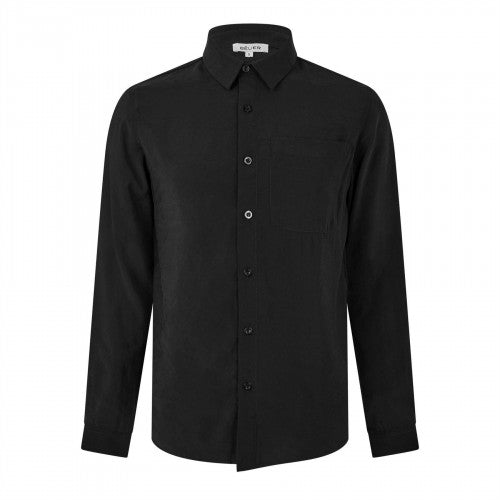 Front - Belier Mens Pocket Long-Sleeved Shirt