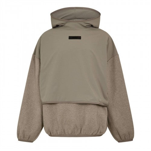 Front - Fear Of God Essentials Mens Layered Relaxed Fit Pullover Hoodie