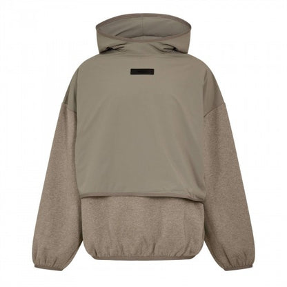 Front - Fear Of God Essentials Mens Layered Relaxed Fit Pullover Hoodie