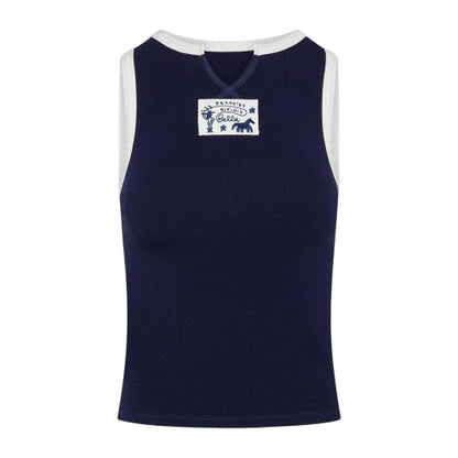 Front - Frankies Bikinis Womens/Ladies Contrast Trim Tank Top