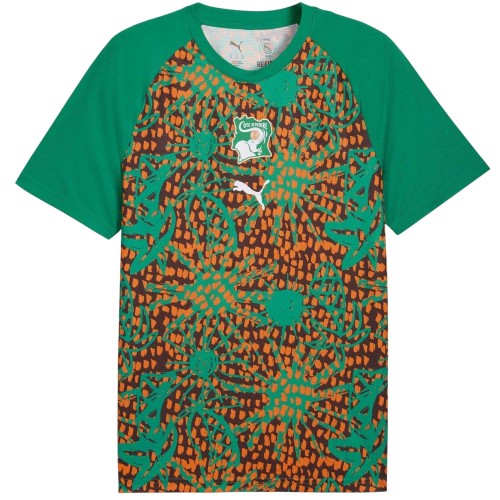 Front - Puma Mens World Cup 2026 Ivory Coast FC Football Shirt