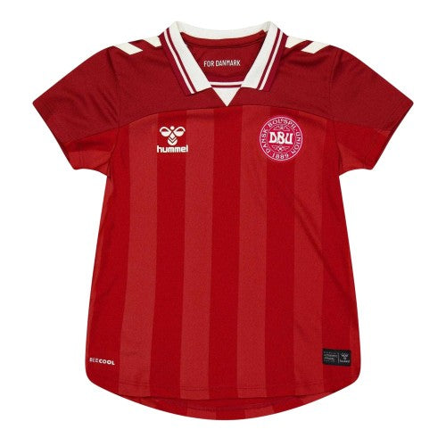Front - Hummel Childrens/Kids 2025 Denmark Moisture Wicking Home Shirt