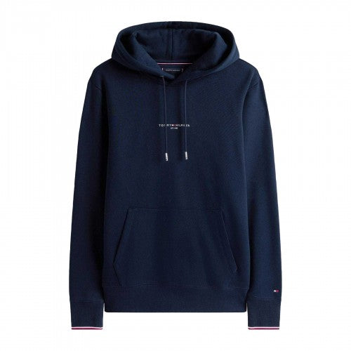 Front - Tommy Hilfiger Mens Tipped Organic Cotton Hoodie