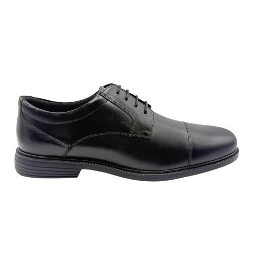 Front - Rockport Mens Clifford Leather Flat Derby Shoes