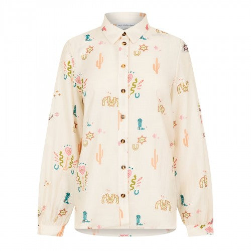 Front - Never Fully Dressed Womens/Ladies Embroidered Logo Shirt