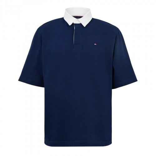 Front - Tommy Hilfiger Mens Flag Short-Sleeved Polo Shirt