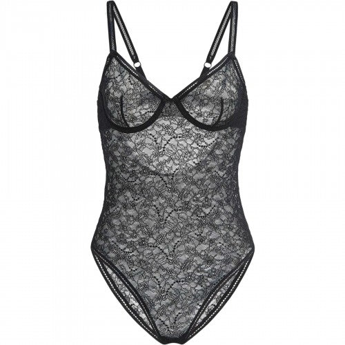 Front - Wolford Womens/Ladies Geometric Recycled Bodysuit