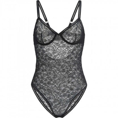 Front - Wolford Womens/Ladies Geometric Recycled Bodysuit