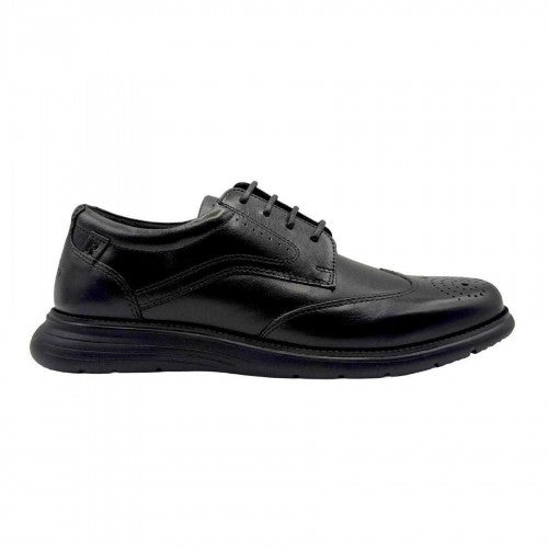 Front - Rockport Mens Total Motion Leather Brogues
