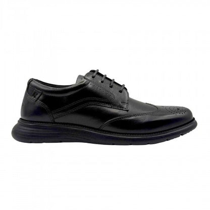 Front - Rockport Mens Total Motion Leather Brogues
