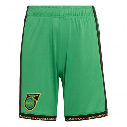 Front - Adidas Childrens/Kids Bob Marley 2026 Jamaica Home Shorts