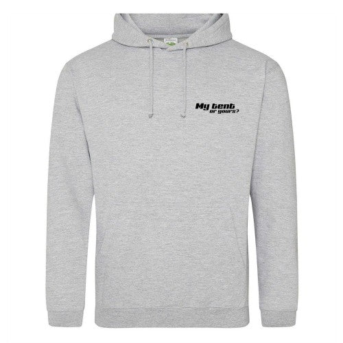 Front - AWD Mens My Tent Or Yours? Pullover Hoodie