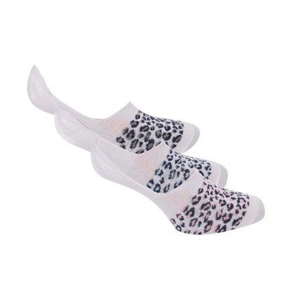 Front - Lee Unisex Adult Leopard Print Liner Socks (Pack of 3)