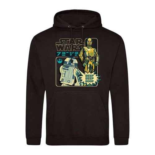 Front - Star Wars Mens R2-D2 & C3PO Hoodie