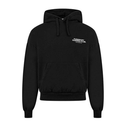 Front - Puresport Mens Running Club Organic Cotton Pullover Hoodie