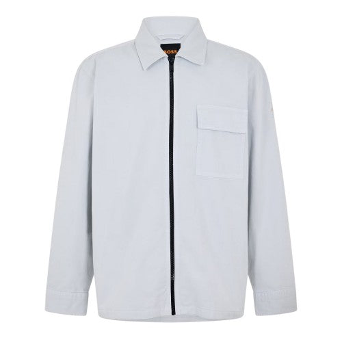 Front - Boss Mens Patterned Chest Pocket Overshirt